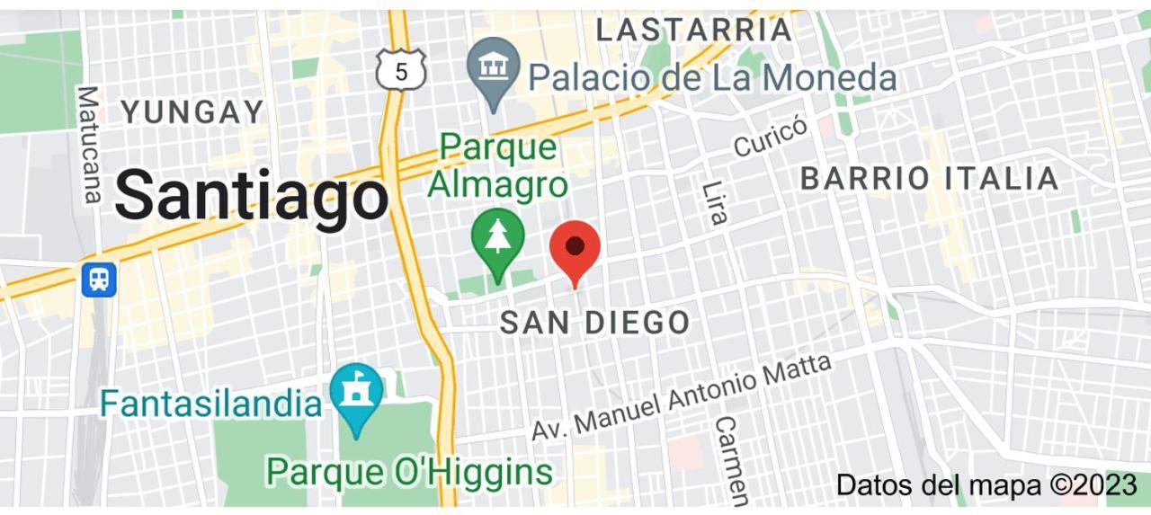 Apartamento En Santiago Centro Cerca De Movistar Arena, Caupolican Exterior foto